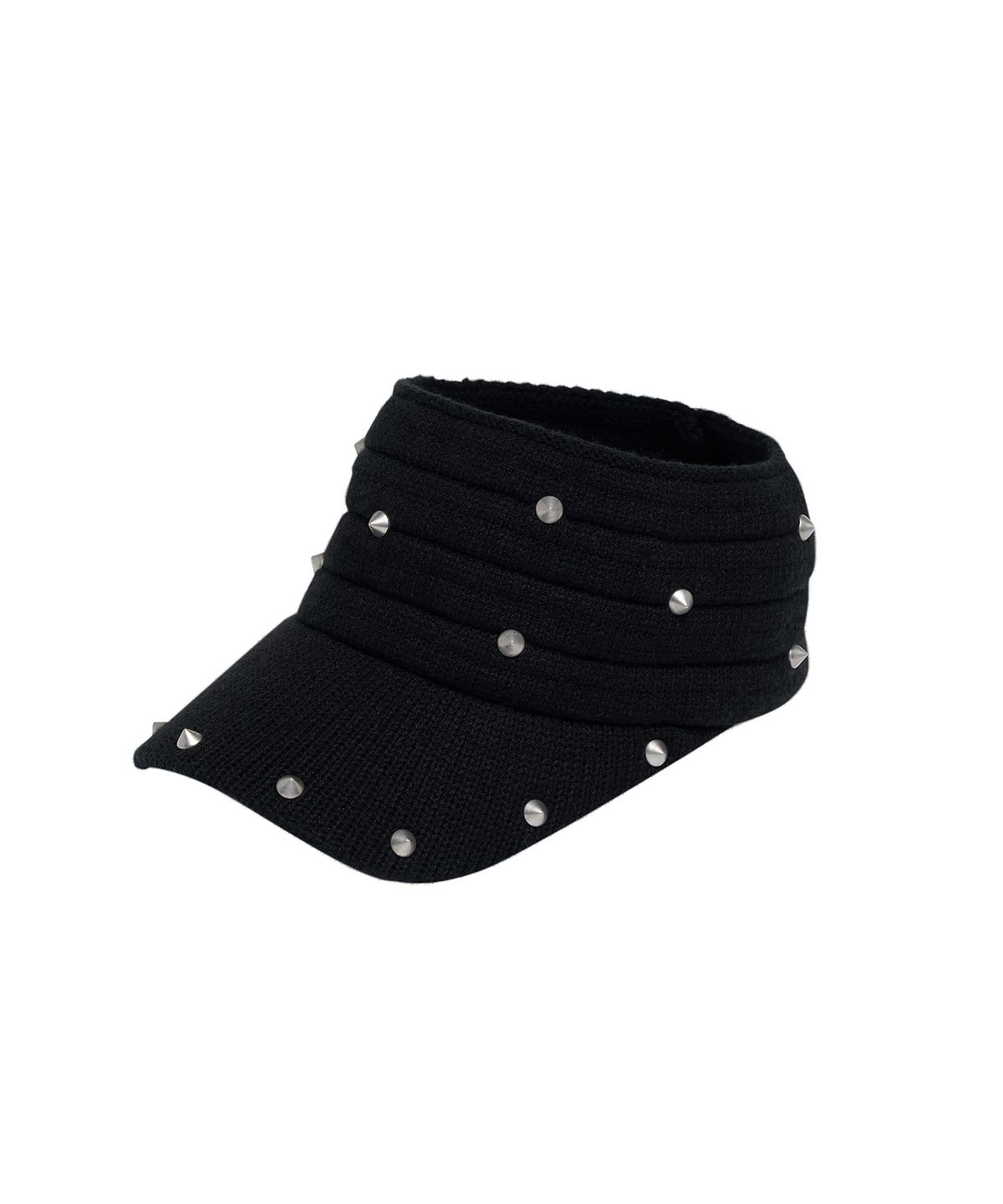 레씨토(LECYTO) Spike Studded Band Cap_[Black]