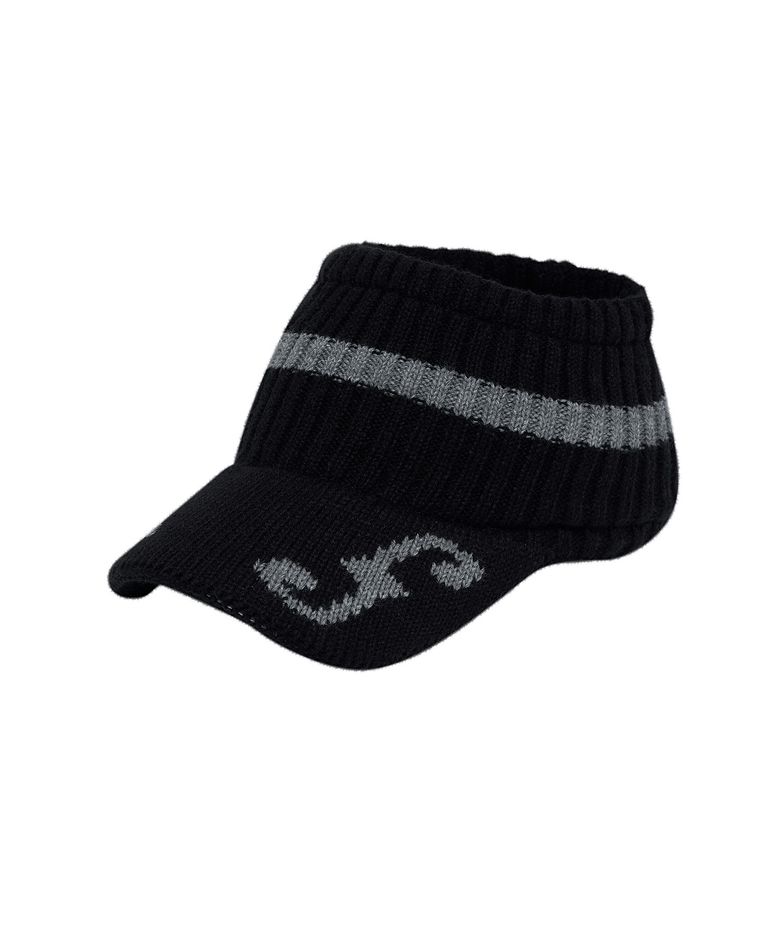 Patterned Brim Band Cap_[Black]