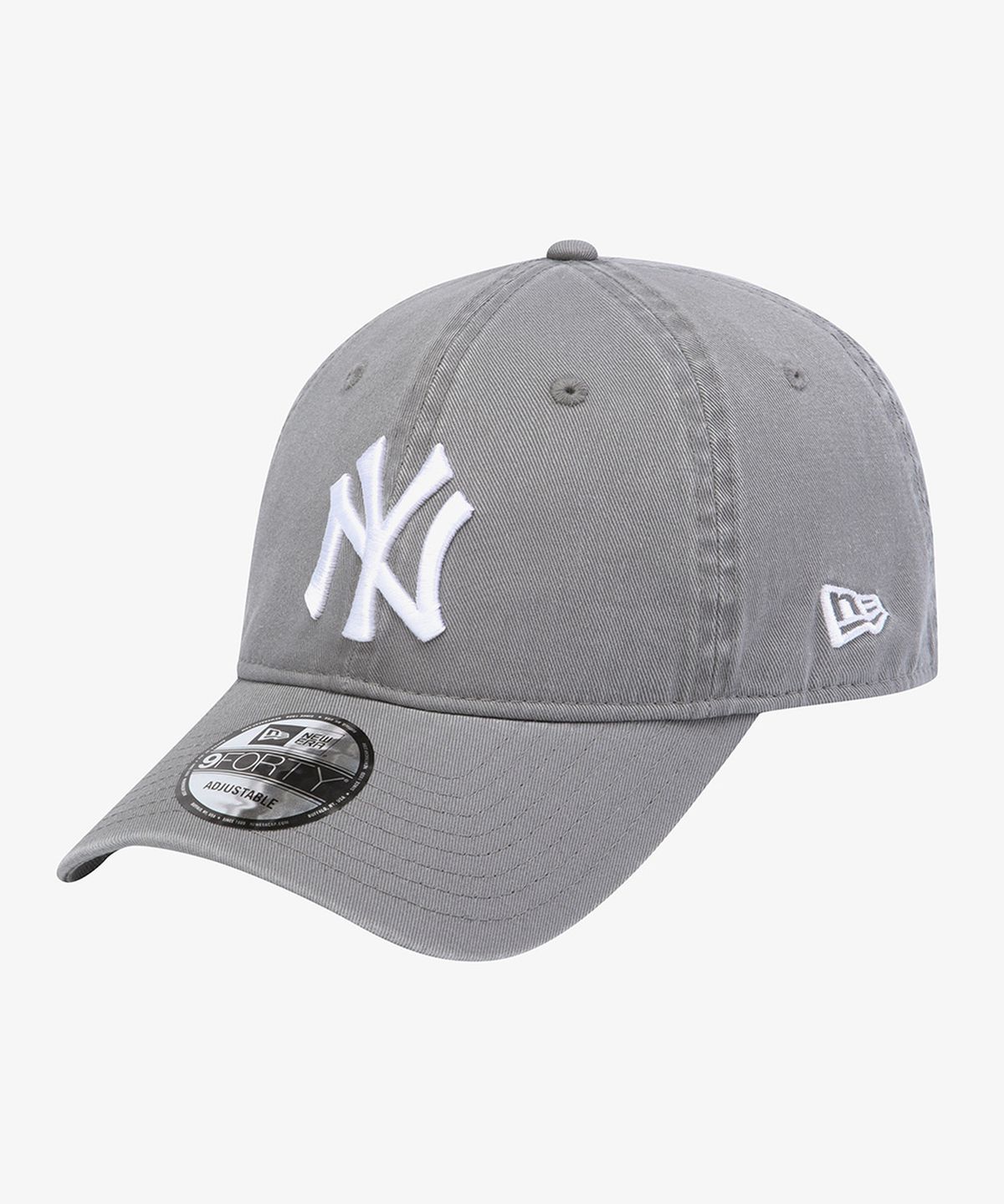 뉴에라(NEW ERA) MLB 뉴욕 양키스 월드 로고 언스트럭쳐 볼캡 스톰 그레이 15411754