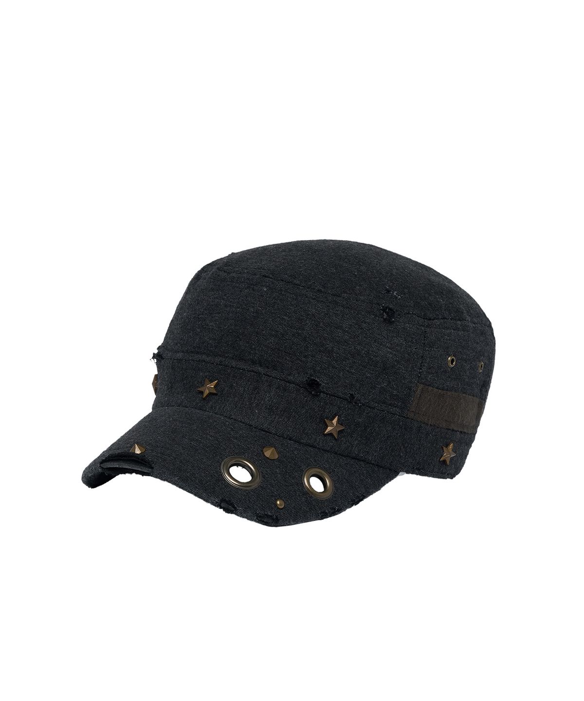 레씨토(LECYTO) Eyelet Distressed Patrol Cap_[Charcoal]