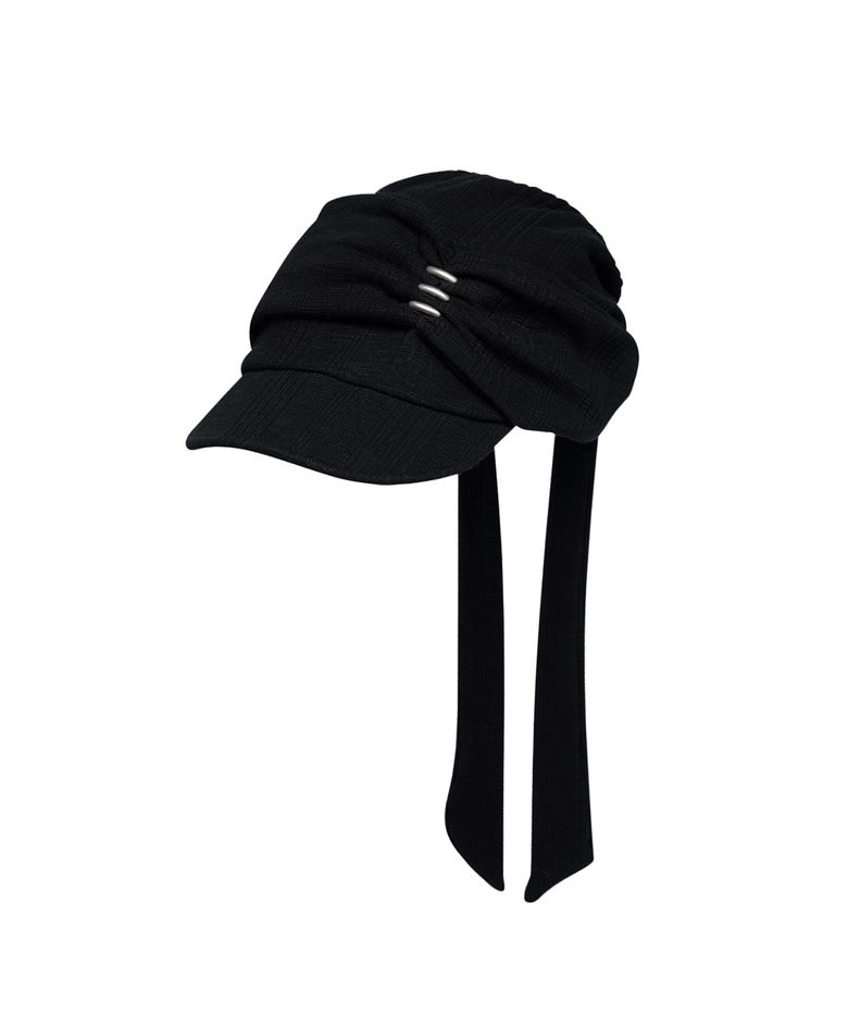 Studded Strap Cap_[Black]