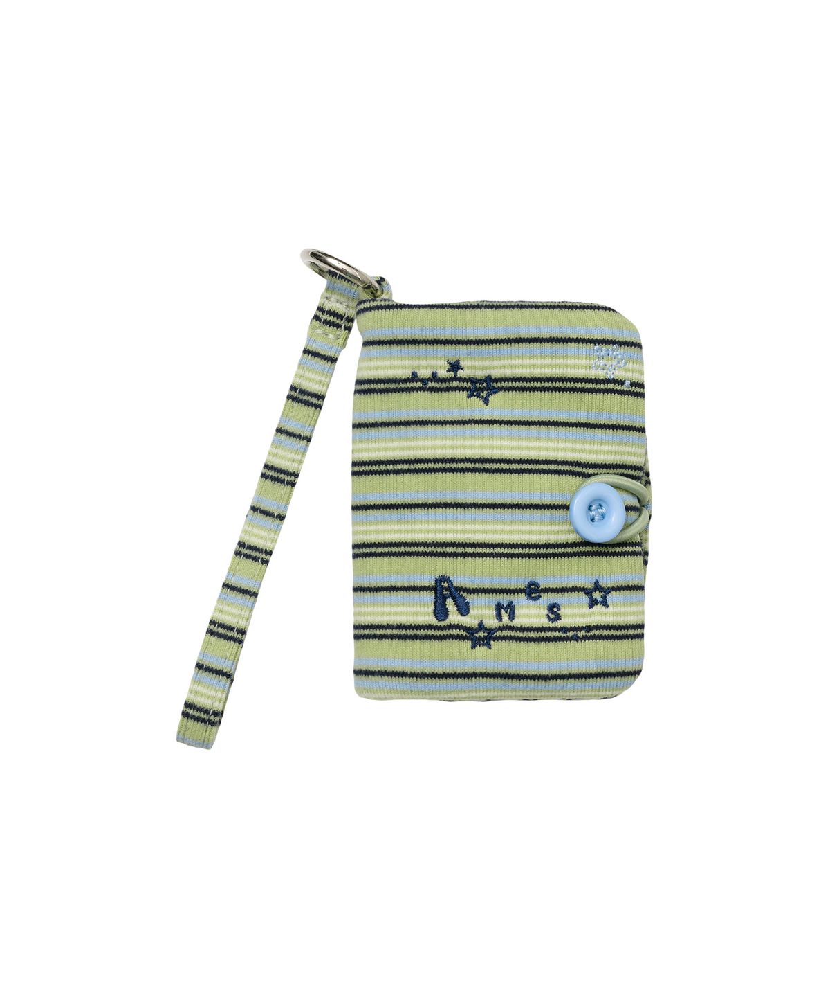 아메스 월드와이드(AMES-WORLDWIDE) STRIPE BUTTON CARD WALLET GREEN