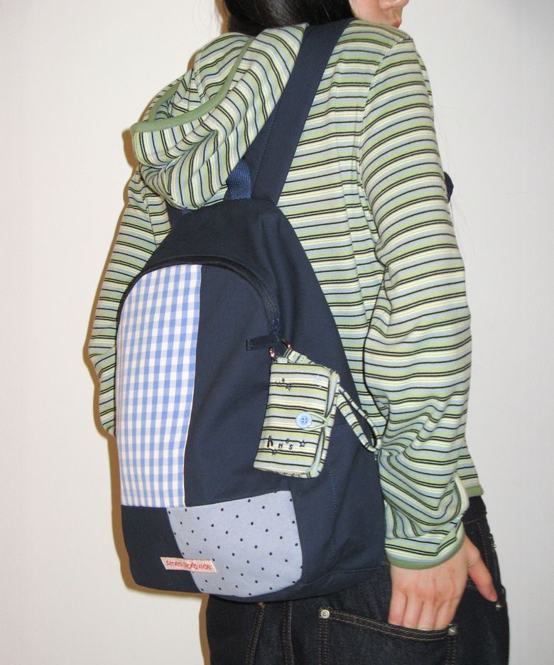 PUZZLE PATCH BACKPACK NAVY