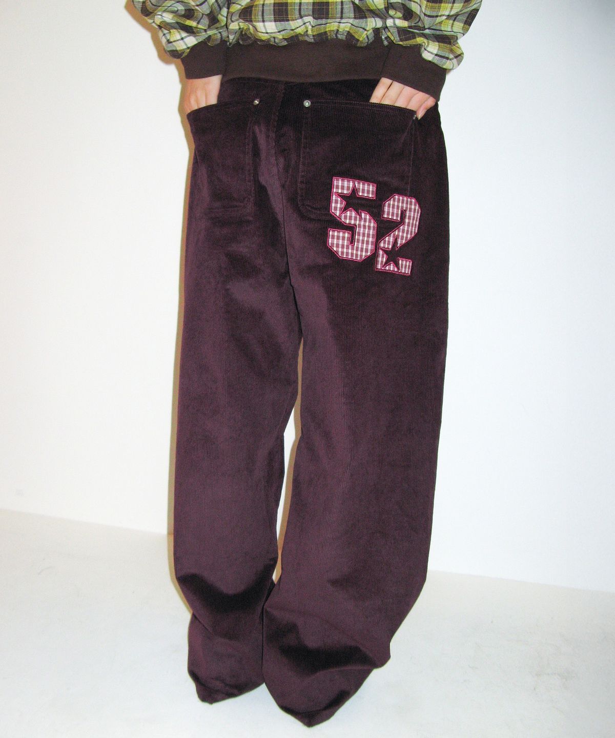 아메스 월드와이드(AMES-WORLDWIDE) OVERFIT CORDUROY 52 PANTS PURPLE