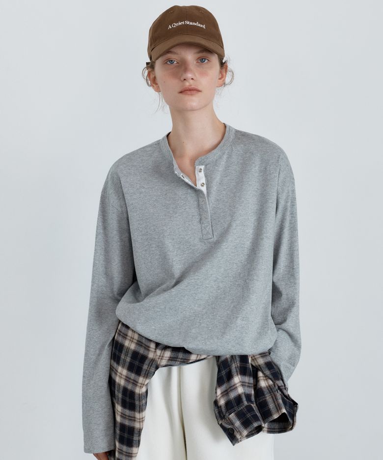 Henley long sleeve t-shirt