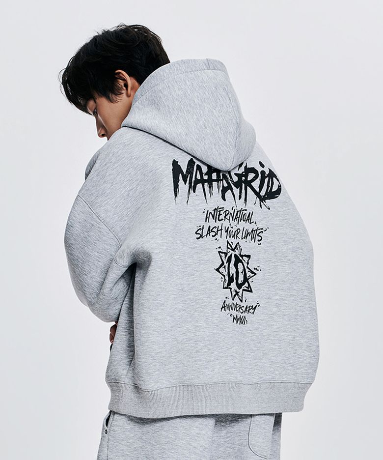 [10주년] 10TH SLASH NEOPRENE CROP ZIP UP HOODIE 2colors
