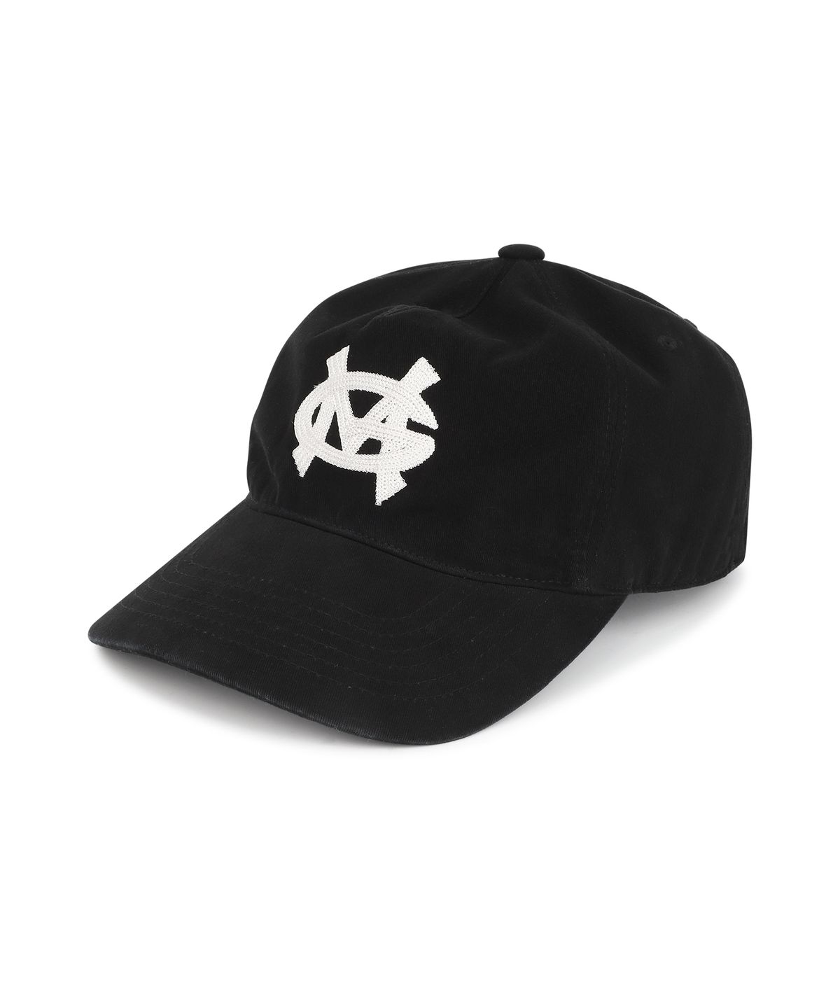 마하그리드(MAHAGRID) VINTAGE WASHED MG LOGO 5 PANEL CAP [BLACK]