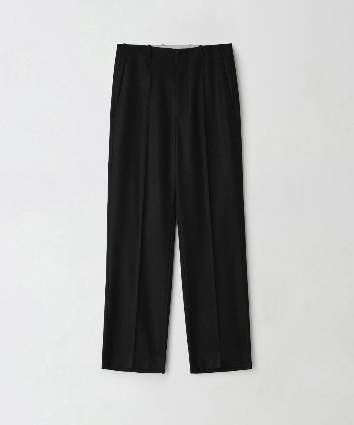 알포(R-4) R-0076 / PURE WOOL TROUSERS(BLACK)