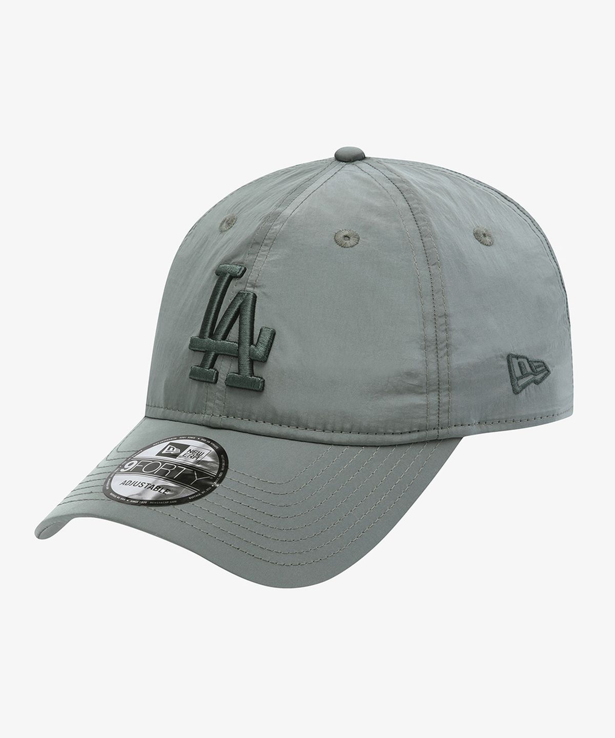 뉴에라(NEW ERA) MLB LA 다저스 메탈 나일론 토널 언스트럭쳐 볼캡 애쉬 그린 15411762
