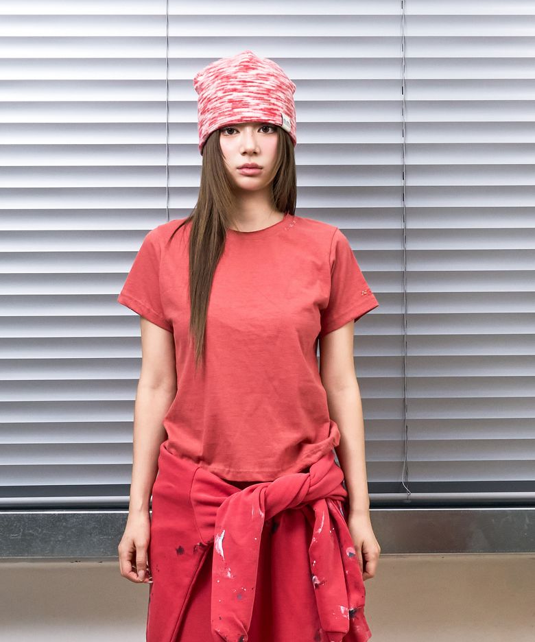 Rainbow Stitch T-Shirt Red