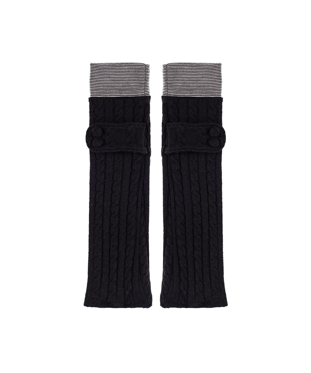 오피쉬(OAFISH) Button Strap Leg Warmer, Black
