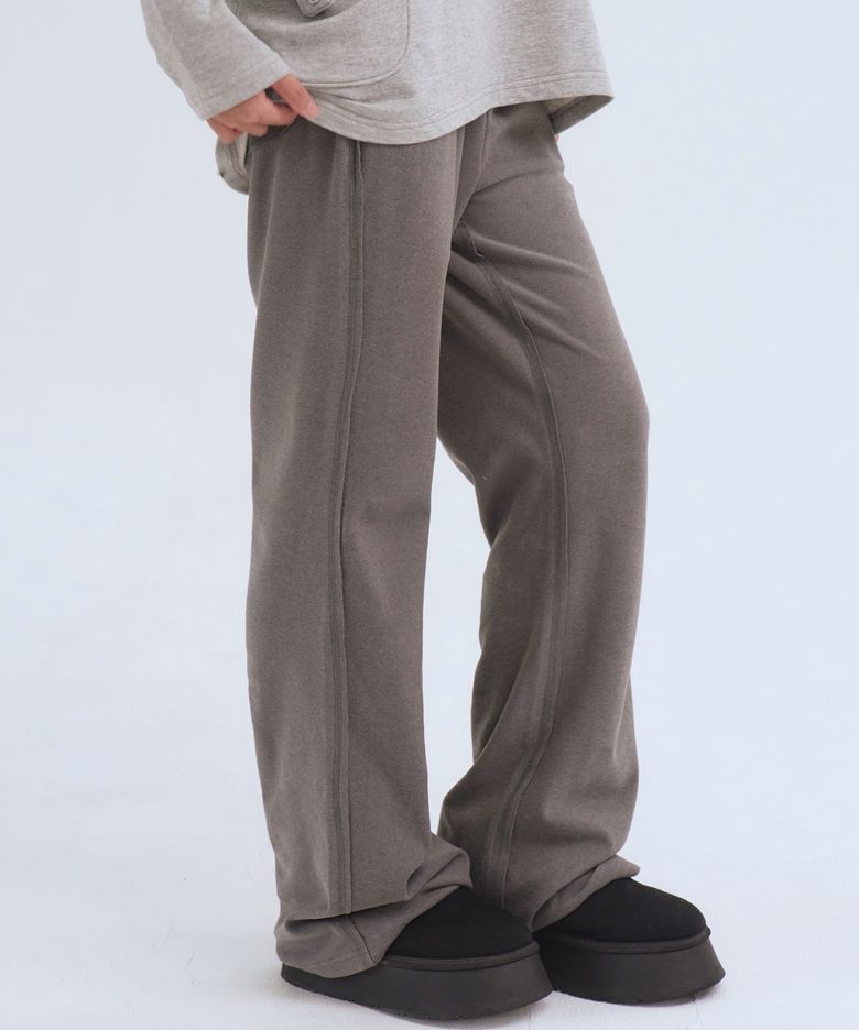 Soft Easy Bootcut Pants, Gray