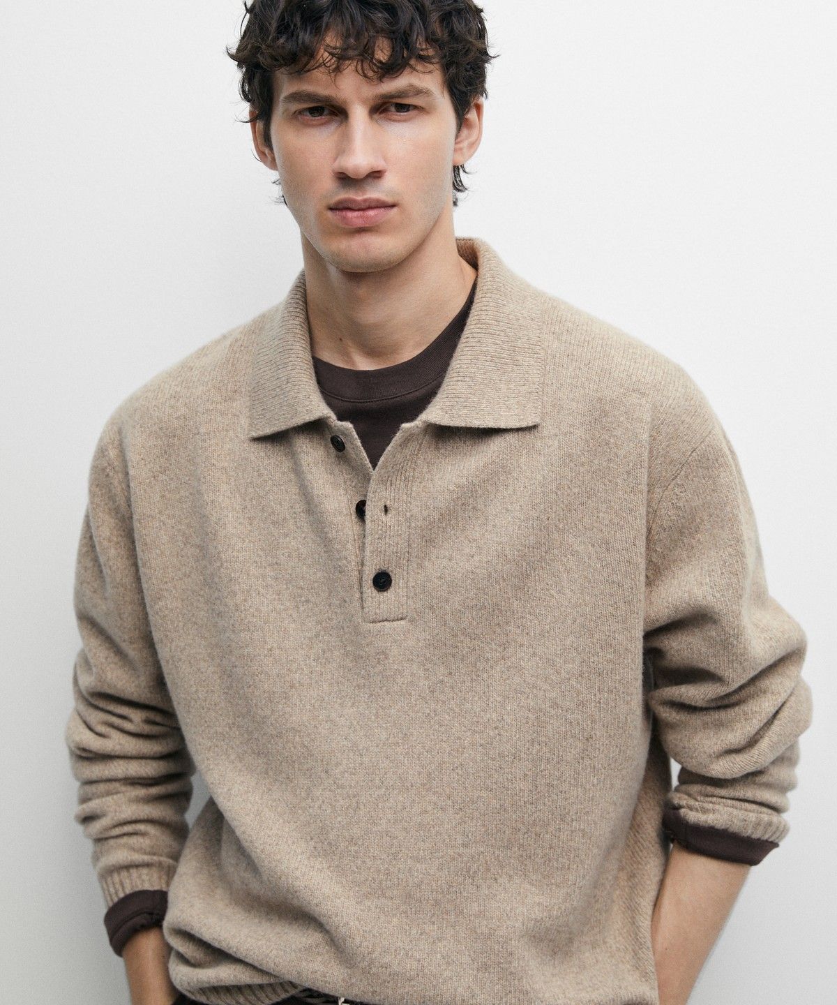 마시모두띠(MASSIMO DUTTI) 100% 울 폴로넥 니트 스웨터