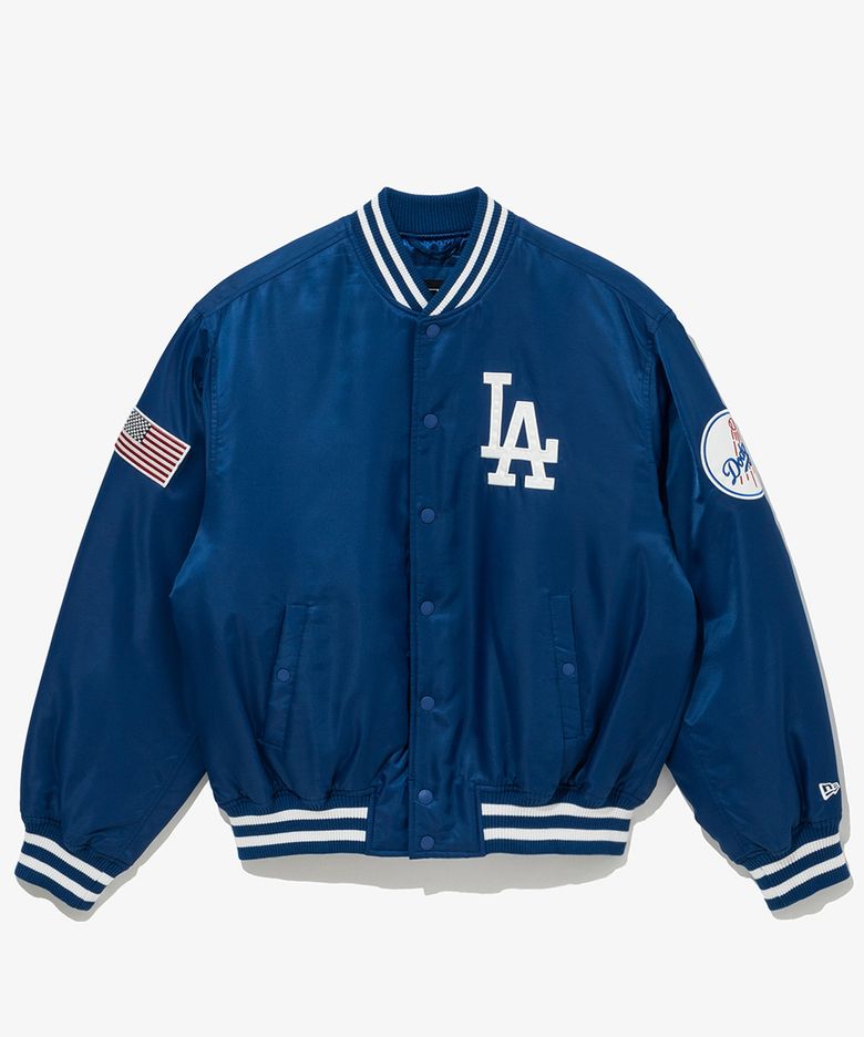 MLB LA 다저스 어센틱 스타디움 재킷 블루 14742069