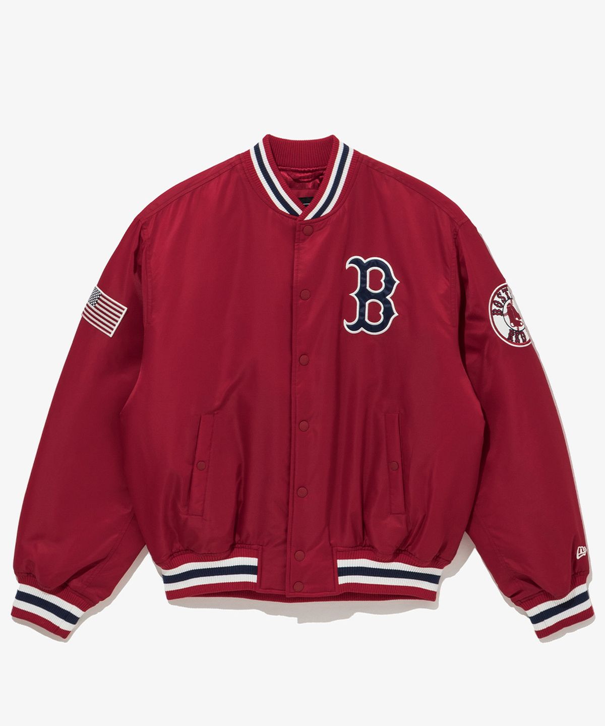뉴에라(NEW ERA) MLB 보스턴 레드삭스 어센틱 스타디움 재킷 레드 14742078