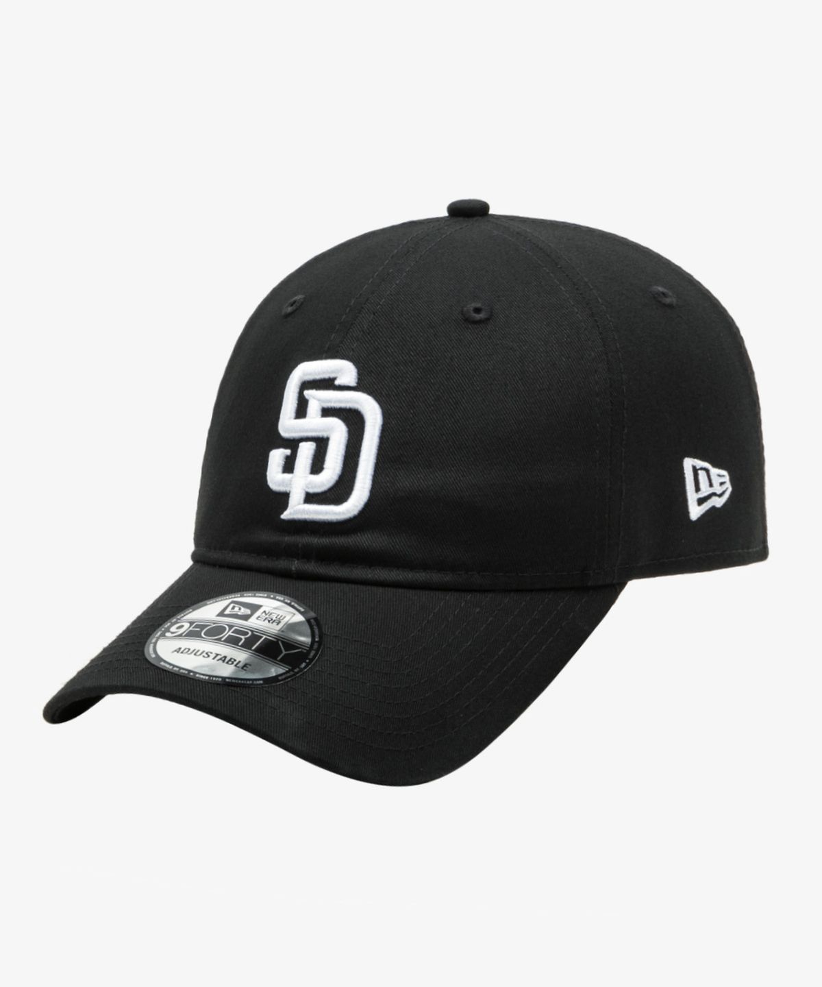 뉴에라(NEW ERA) MLB 샌디에이고 파드리스 미디움 로고 언스트럭쳐 볼캡 블랙 14392418