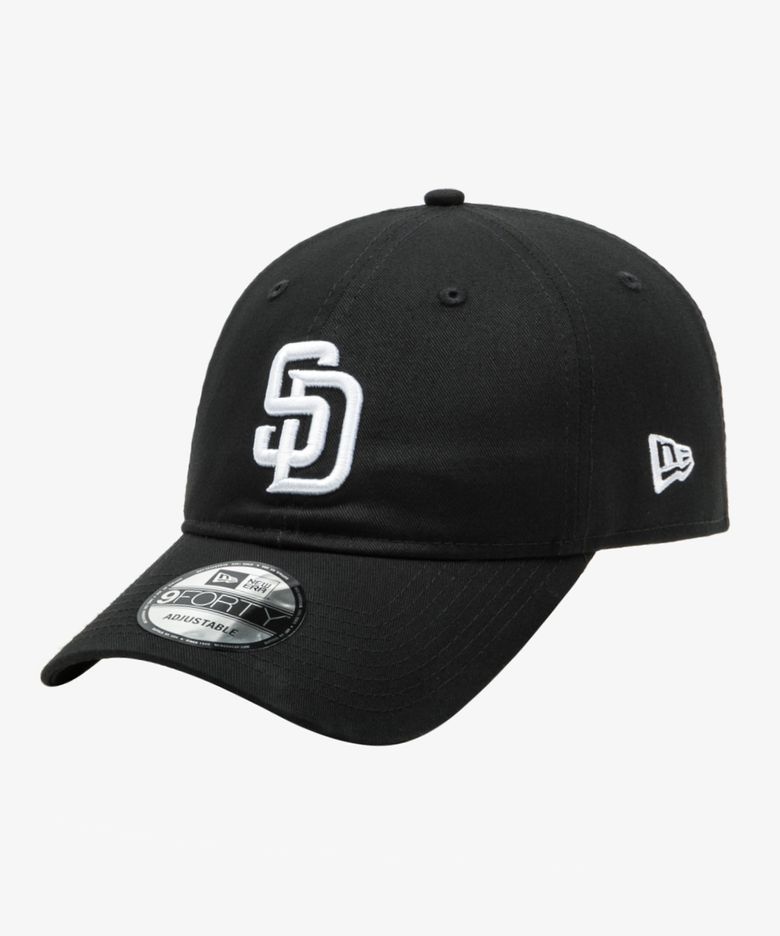 MLB 샌디에이고 파드리스 미디움 로고 언스트럭쳐 볼캡 블랙 14392418