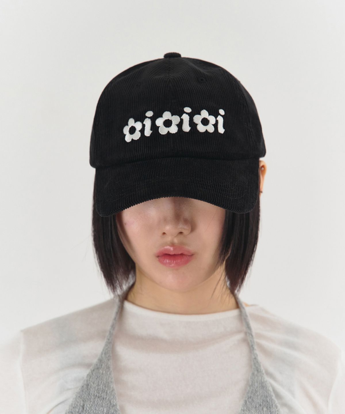 키미미(KIMIMI) 마크 볼캡 블랙