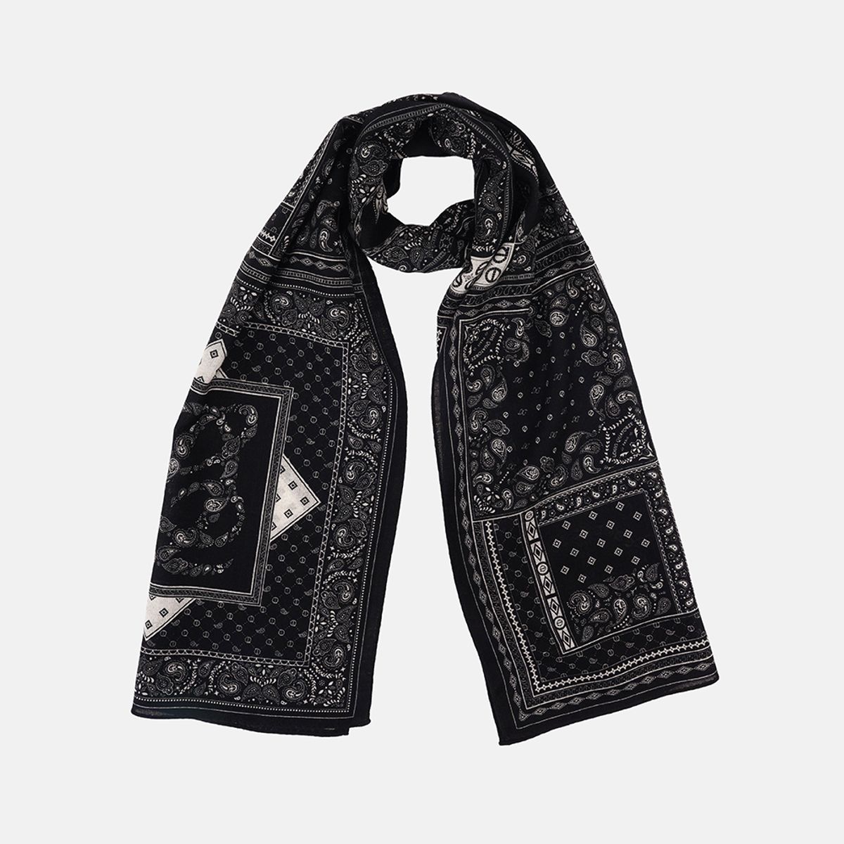 루이까또즈스카프(LOUIS QUATORZE SCARF) 클라인 울 롱 스카프 1GSL159