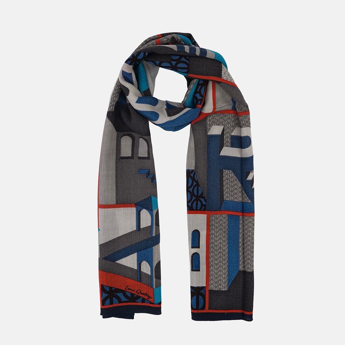 루이까또즈스카프(LOUIS QUATORZE SCARF) 더메트로 울 롱 스카프 2DPP809