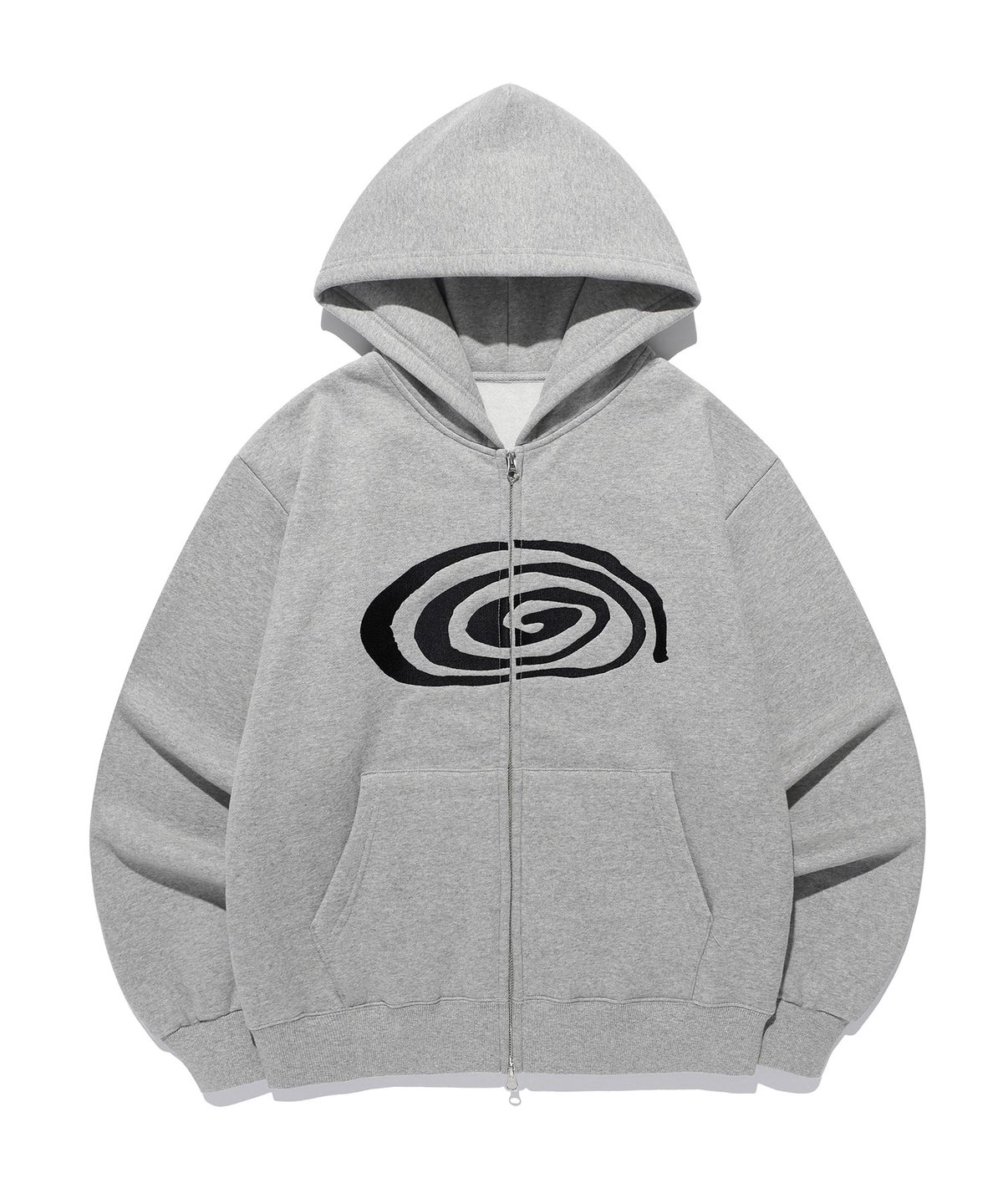 이지이지이지(EASYEASYEASY) Easy Bugs Coil Zip Hoodie Grey