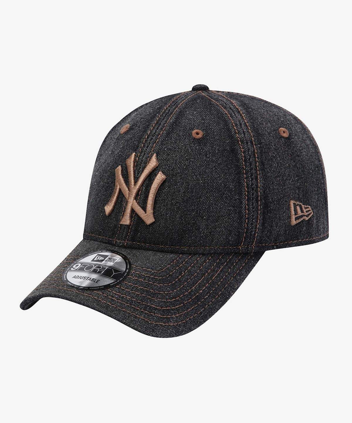 뉴에라(NEW ERA) MLB 뉴욕 양키스 데님 언스트럭쳐 볼캡 데님 블랙 15131660