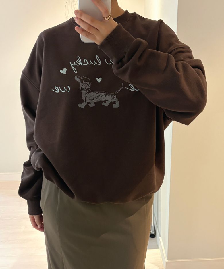 LUCKY SWEATSHIRT_BROWN