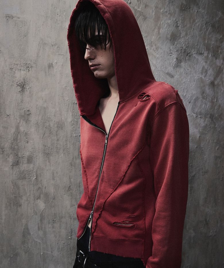 DISSECTED ZIP-UP HOODIE