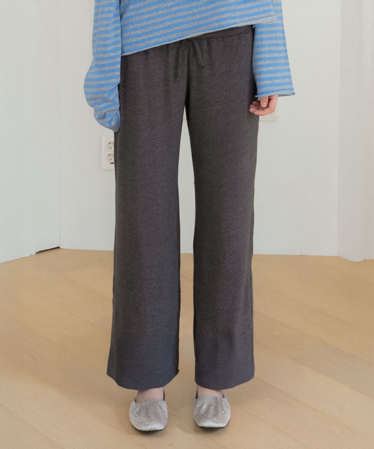 헤더먼트(HETHERMENT) soft lounge pants (charcoal)