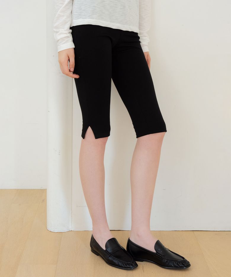 hether capri pants (black)