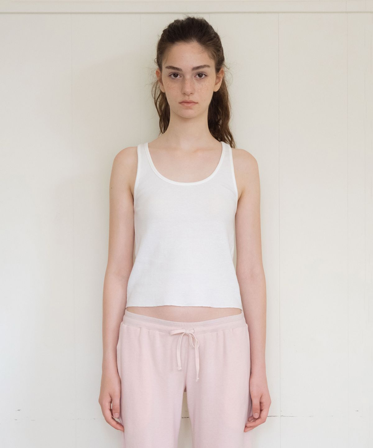 헤더먼트(HETHERMENT) cosmic waffle sleeveless (white)