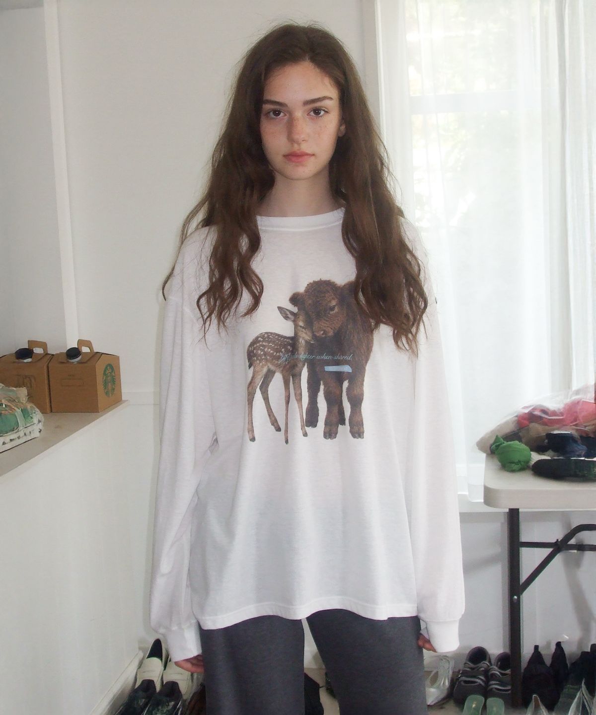 헤더먼트(HETHERMENT) forest baby long sleeve (white)