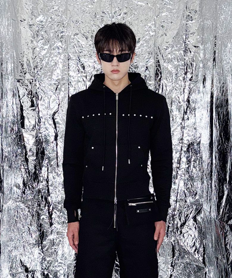 BIKER ZIP UP HOOD JACKET