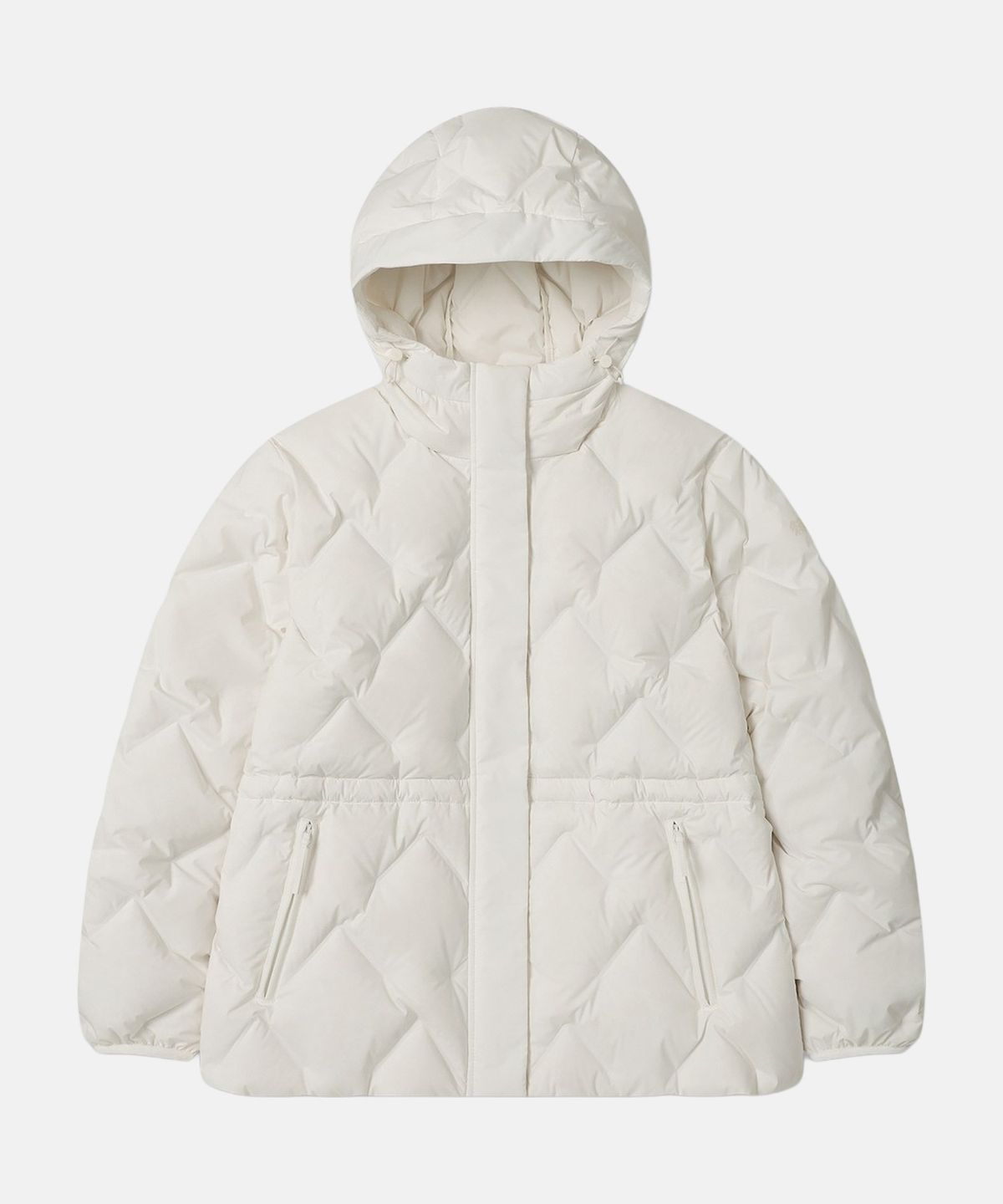 코오롱스포츠(KOLON SPORT) 여성 솟솟 중기장 후드 경량 다운 재킷 TVJDW26512CRE