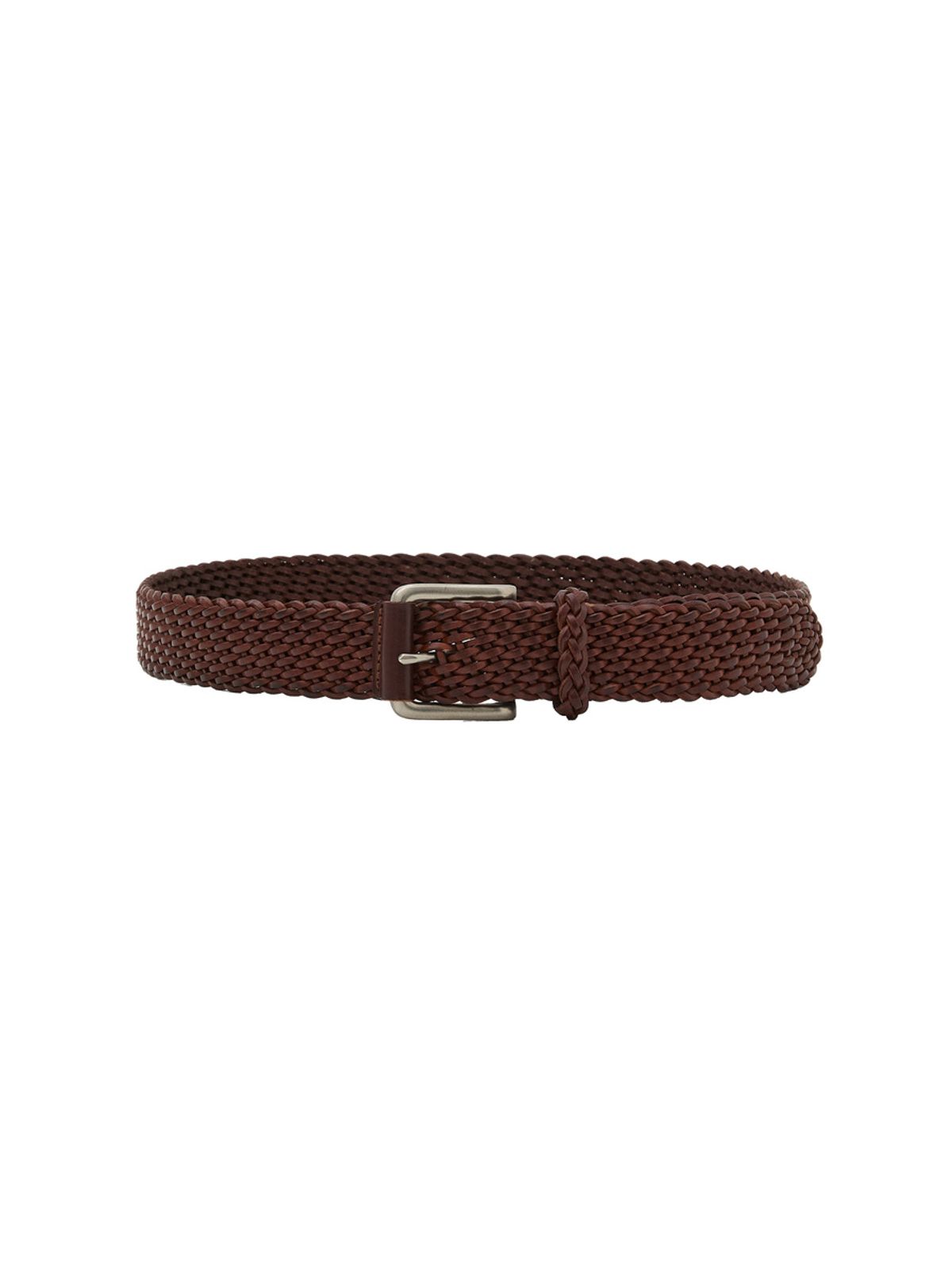 글로니(GLOWNY) G TWIST LEATHER BELT (RED BROWN)