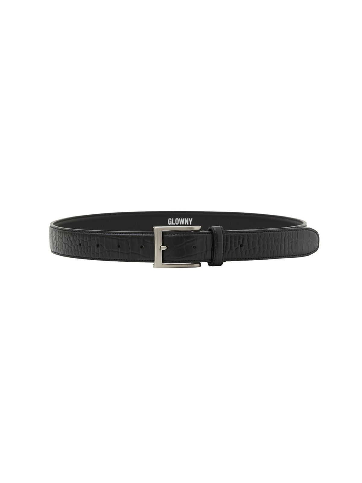 글로니(GLOWNY) G CRACK LEATHER BELT (BLACK)