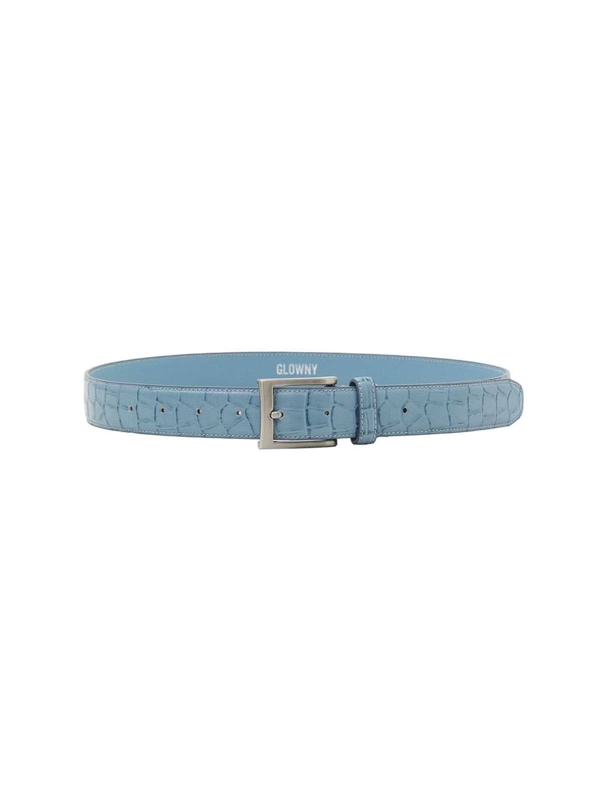글로니(GLOWNY) G CRACK LEATHER BELT (BLUE)