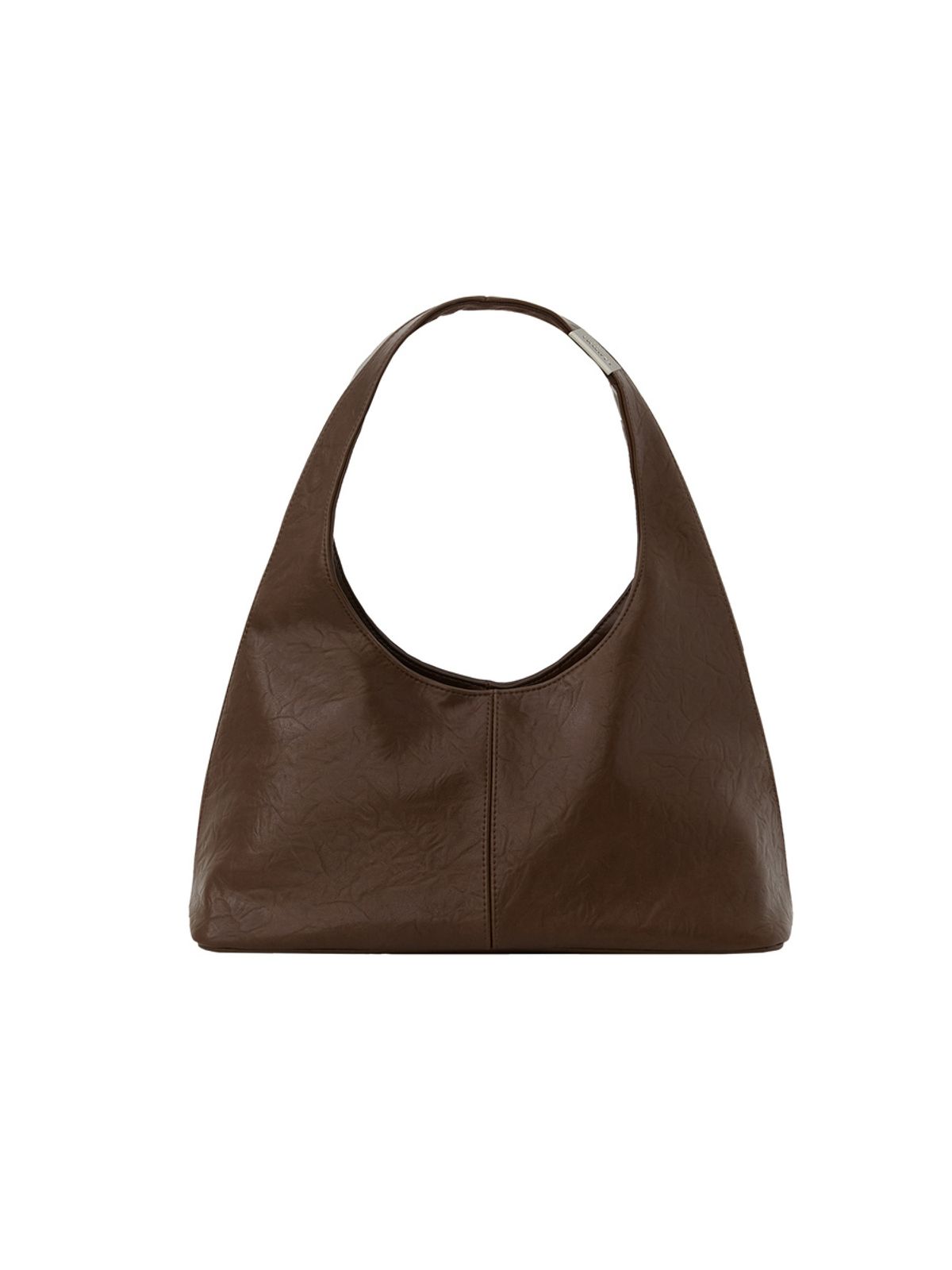 글로니(GLOWNY) G LEATHER HALF SHOULDER BAG (BROWN)