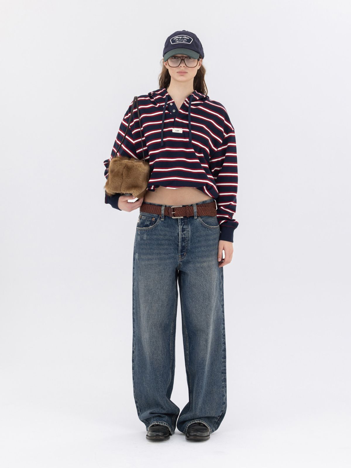 글로니(GLOWNY) THE BELLA BAGGY JEANS (HERITAGE BLUE)