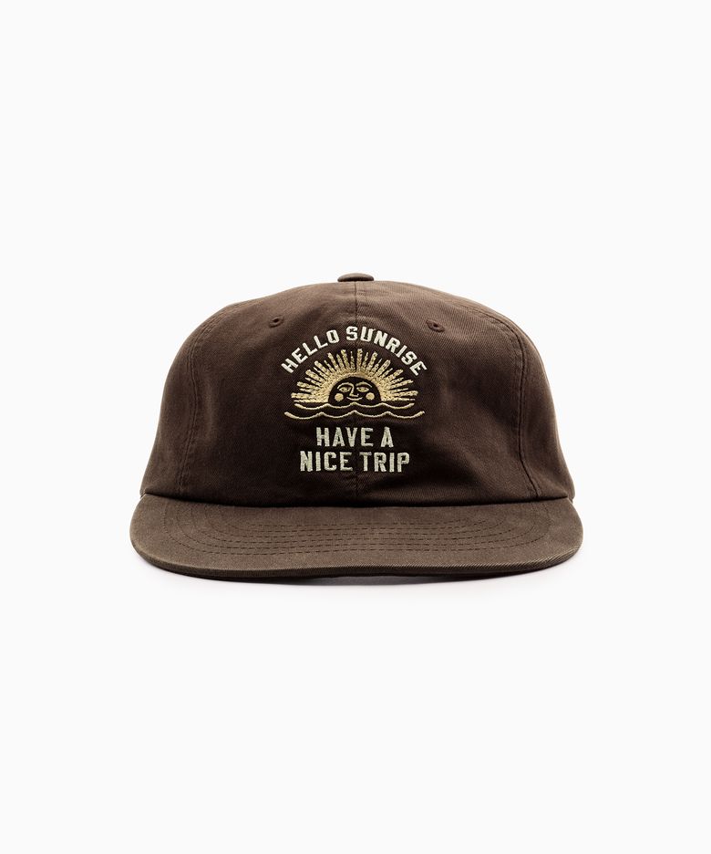 VTG Arch Logo Relaxed Fit 6P Cap_Brown