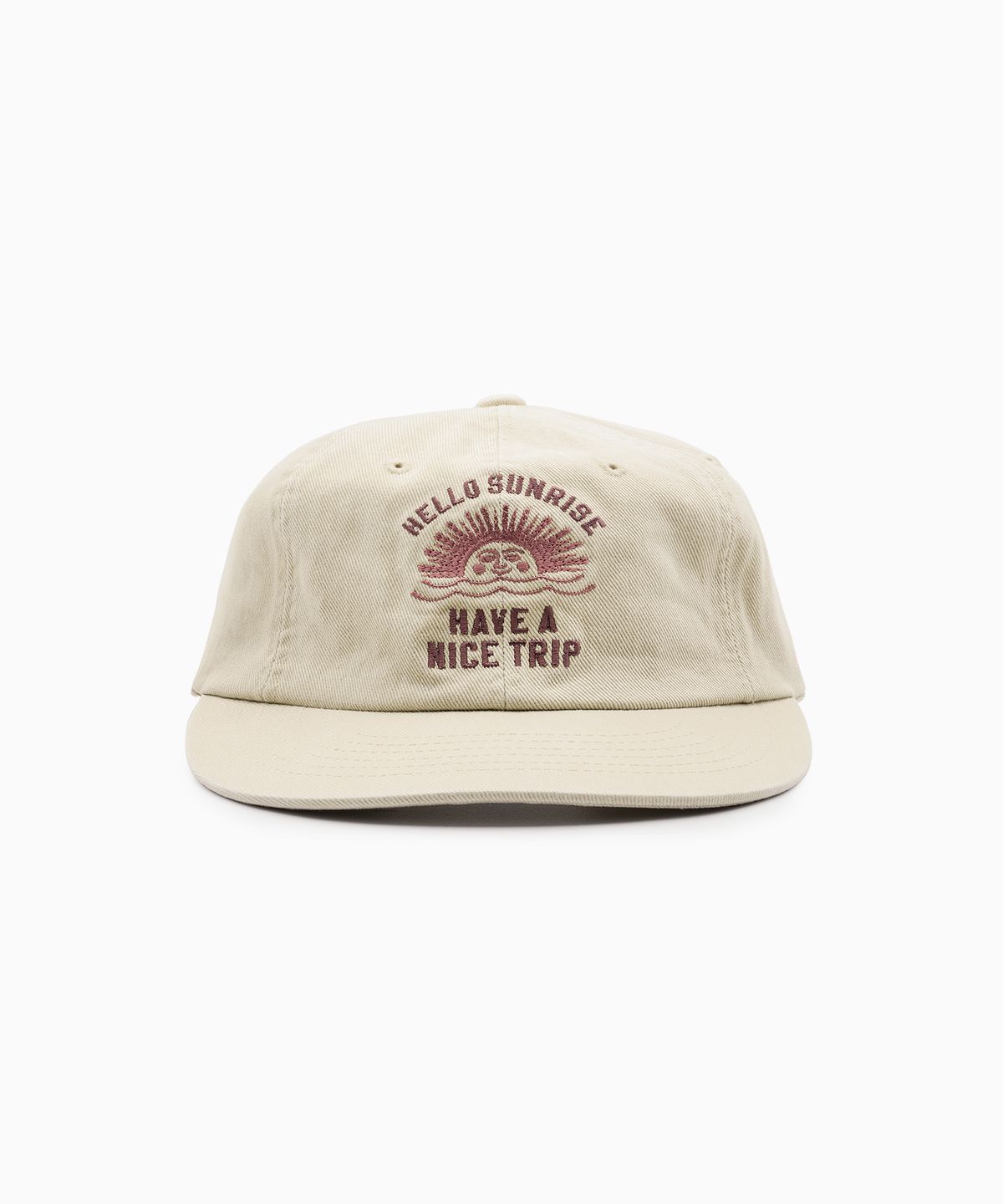 헬로 선라이즈(HELLO SUNRISE) VTG Arch Logo Relaxed Fit 6P Cap_Beige
