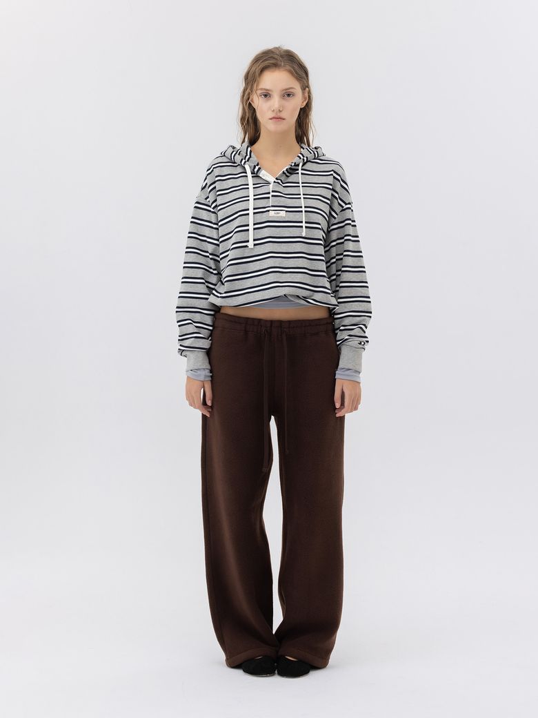 G FLEECE PANTS (BROWN)
