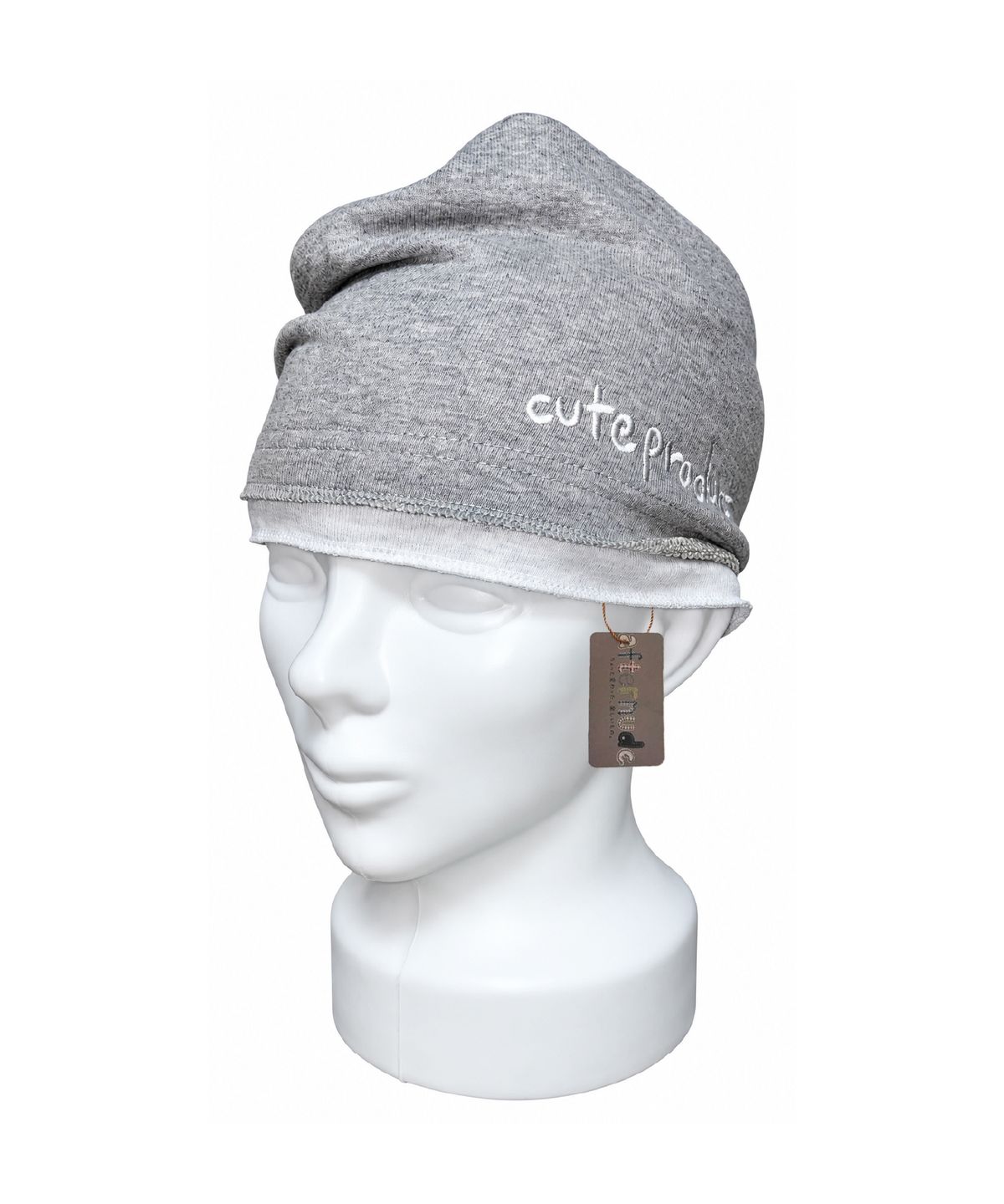 에프터누드(AFTERNUDE) AFTER LAYERED BEANIE (GREY)