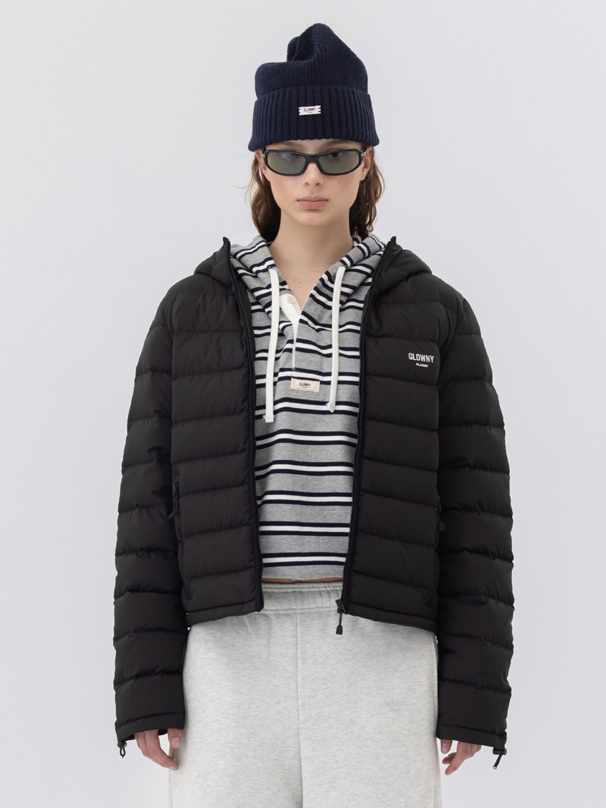 글로니(GLOWNY) G ELIO AIRY PADDING JACKET (BLACK)