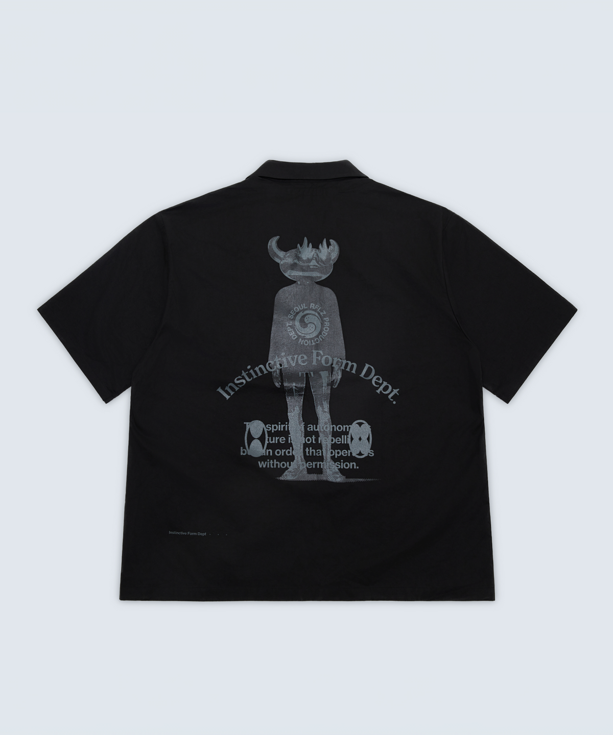 러프로우즈(RUFFLAWZ) SHORT SHIRT PHANTOM Black