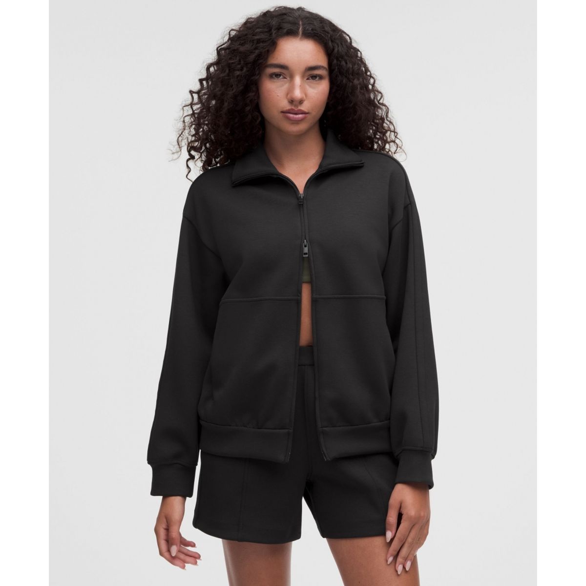 룰루레몬(LULULEMON) 스무드 스페이서 오버사이즈드 풀집  BLK