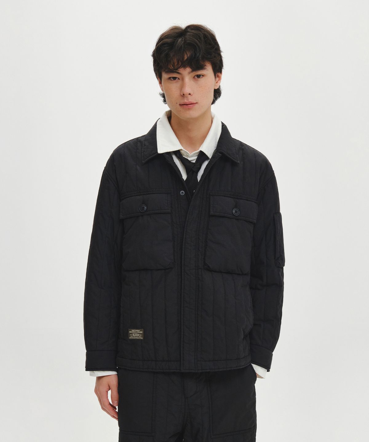 힐리먼트(HELEMENT) 테크 웜 패딩 셔켓 (BLACK)