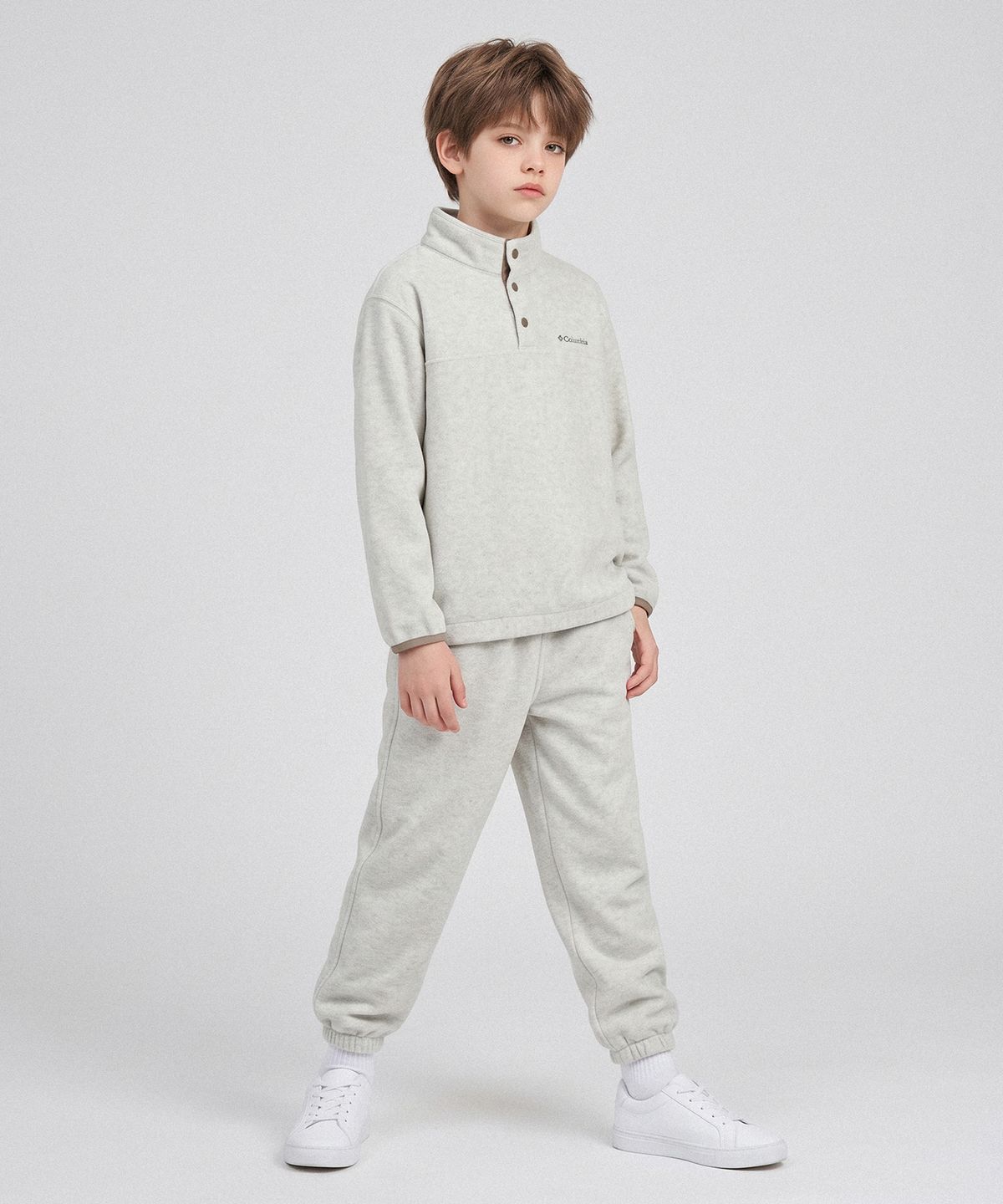 컬럼비아 키즈(COLUMBIA KIDS) 키즈 플리스 셋업_아이보리 (C74-YKD672)