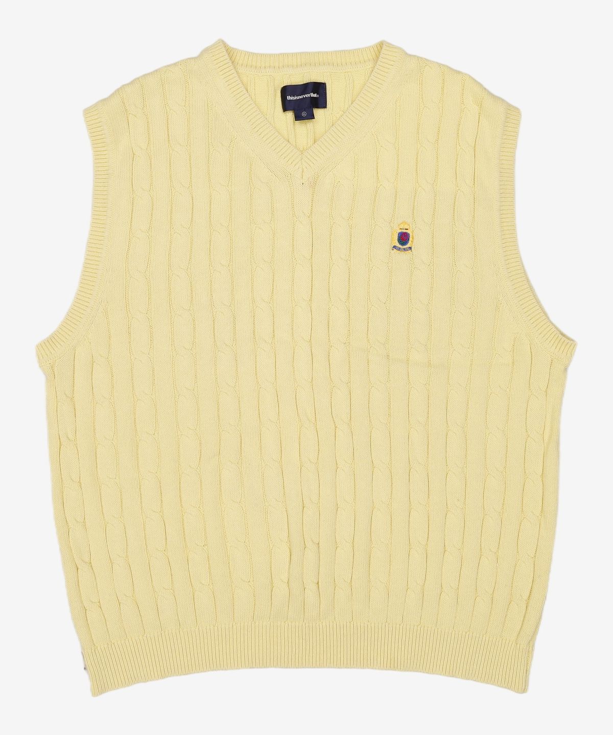 디스이즈네버댓(THISISNEVERTHAT) Crown Knit Vest XL