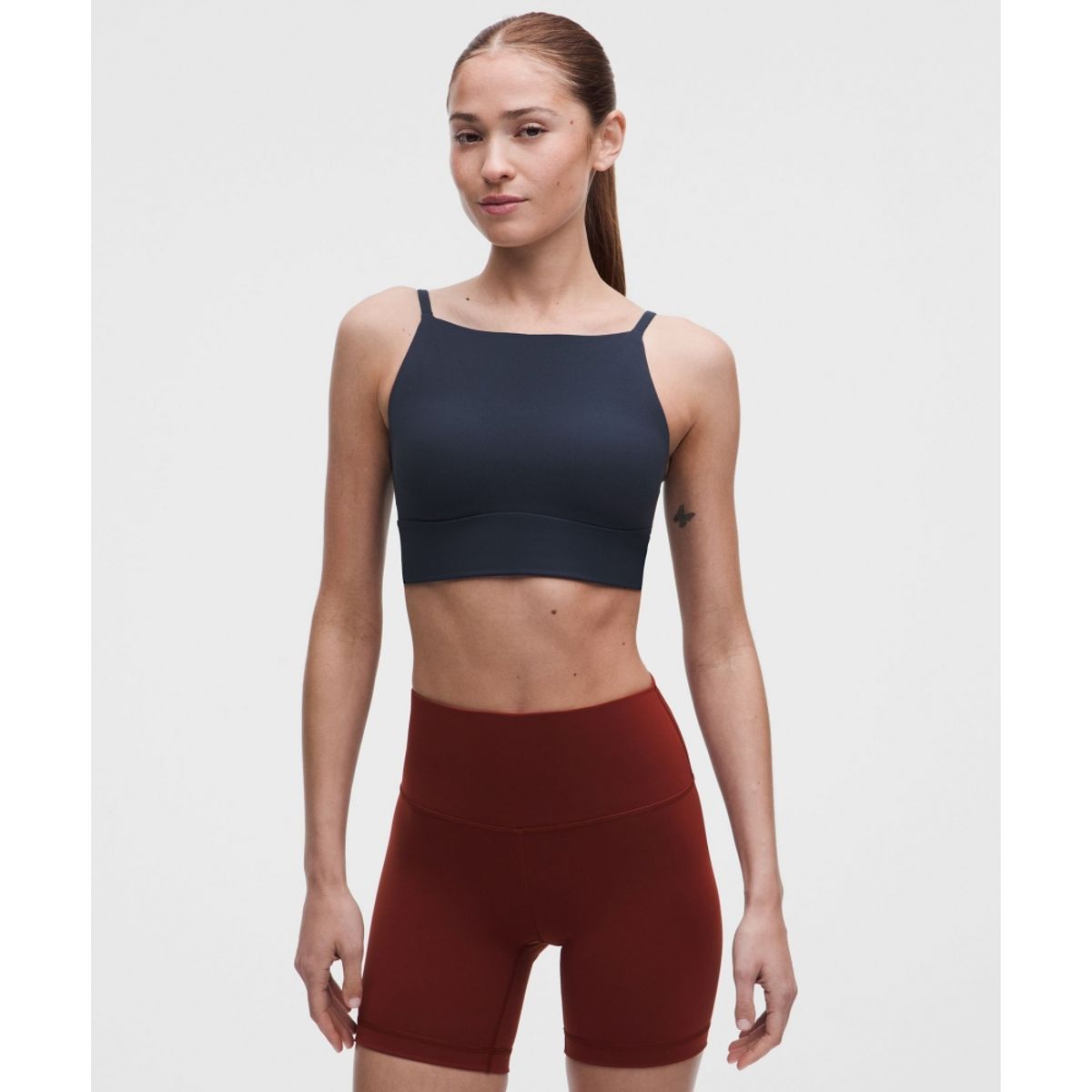 룰루레몬(LULULEMON) 포커서 하이넥 브라 *라이트 서포트, A B컵  TRNV